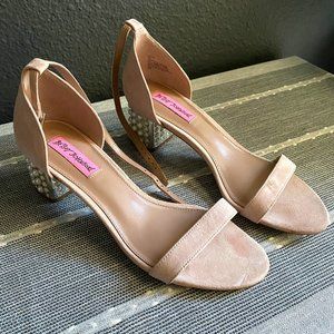 Betsey Johnson Blush Nyla Sandal/Heels - Size 8